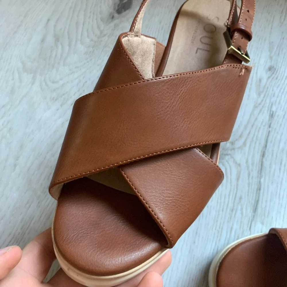 Soul Naturalizer‎ Womens Goodtimes Slingback Wedge Sandals